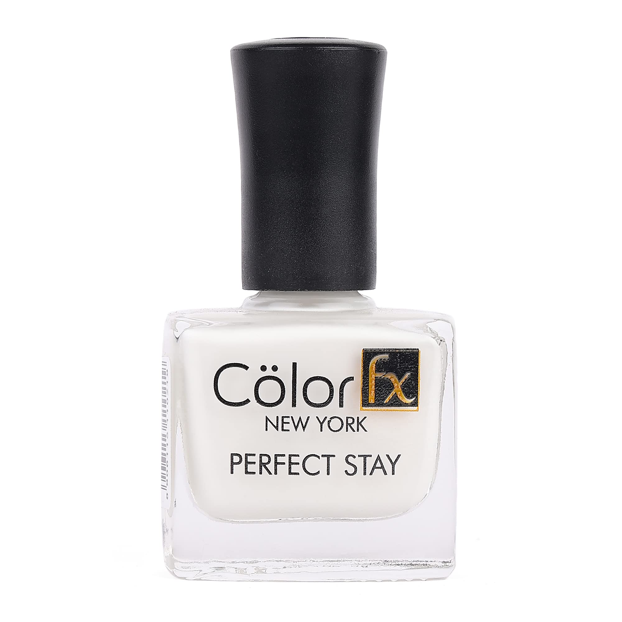 Color Fx Perfect Stay Top Coat | Nail Enamel Non-UV | Long-Lasting | Glossy Finish | 21 Toxin Free | White Nail Polish Paint for Women - 9 ml