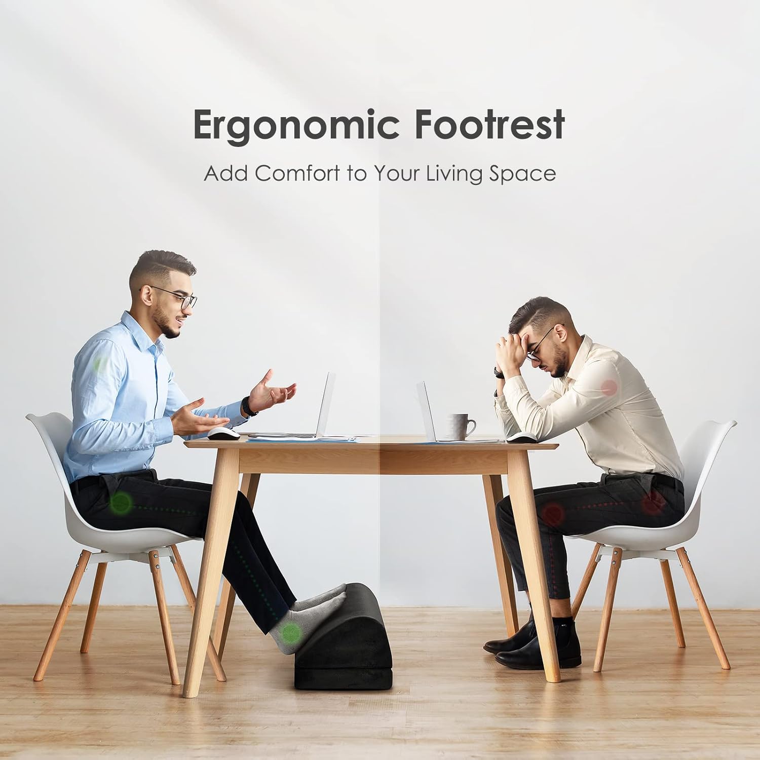 Buy AMERIERGO Foot Rest for Under Desk at Work, Ergonomic Memory Foam