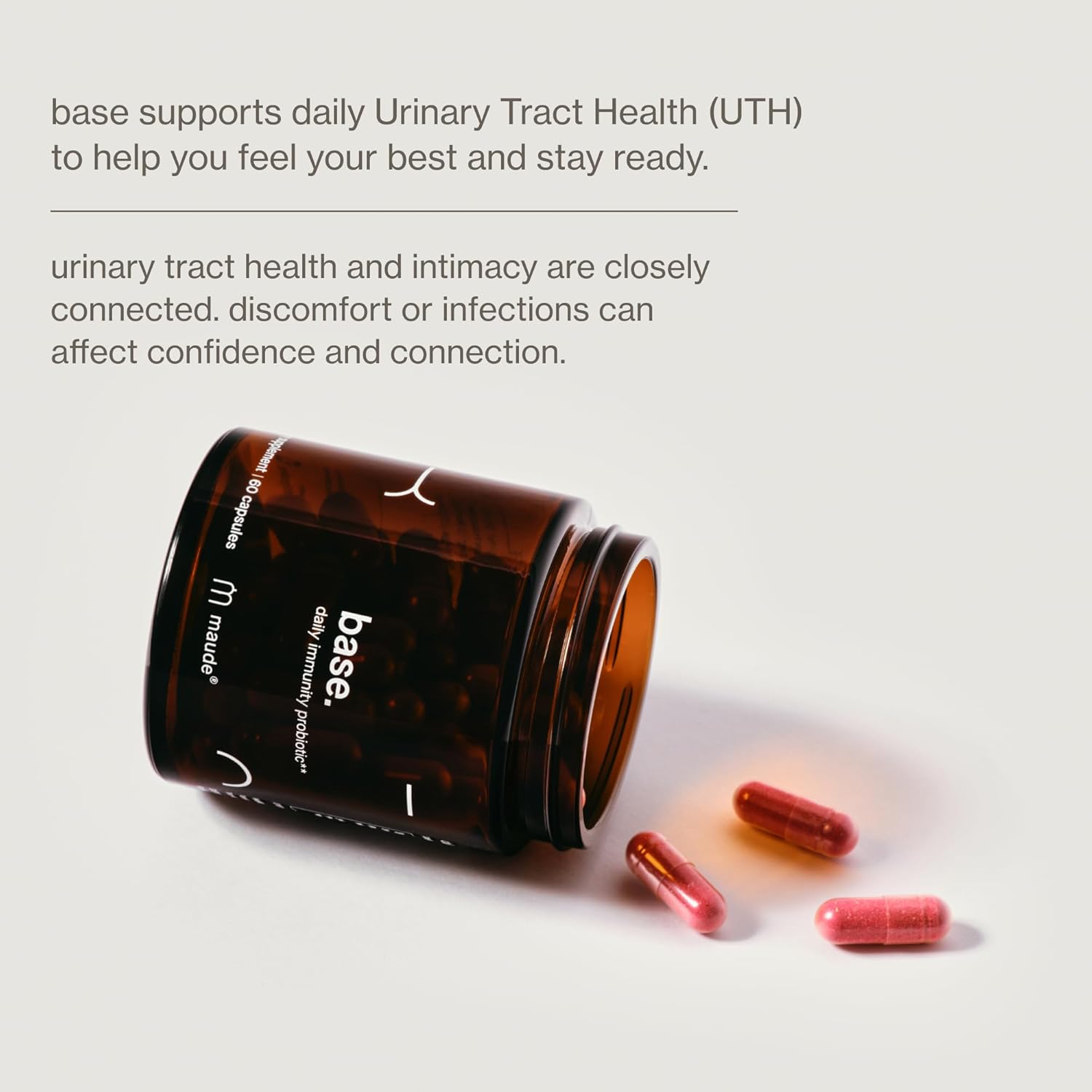 MAUDE Base - Daily Probiotics for Digestive Health & Immune Support - Promote Urinary Tract Health & Nurture Your Gut Microbiome - with Zinc, Vitamin C & PaCran Cranberry Extract (60 Capsules) - Image 7