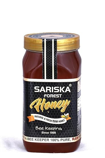 Sariska Forest Raw Organic Honey (1KG) | 100% Pure Honey | Raw and Unprocessed | No Sugar | No Adulteration