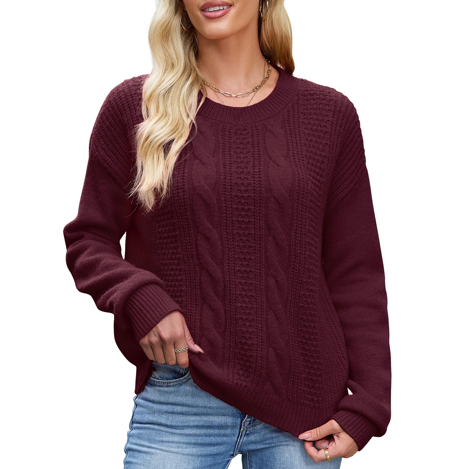 Quatrefox Pullover Damen Winter Pulli Dick Warm Thermo Winte