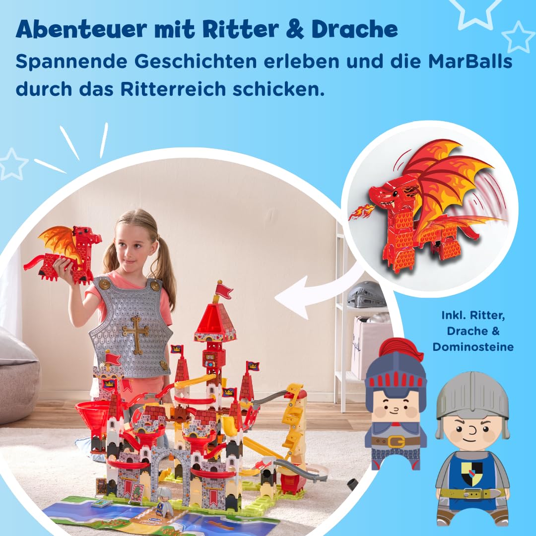 VTech Marble Rush Adventure Castle – Kugelbahn mit Lift, 171 Teile