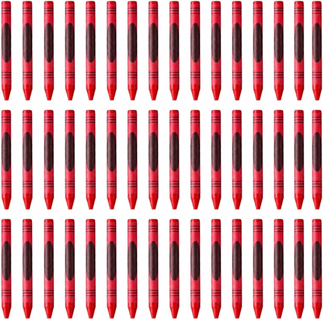 48 Pcs Red Crayons Bulk Single Color Crayons Coloring Party Favors Set for Ddults Coloring Books Art Painting Drawing Art Gifts Supplies(Red)