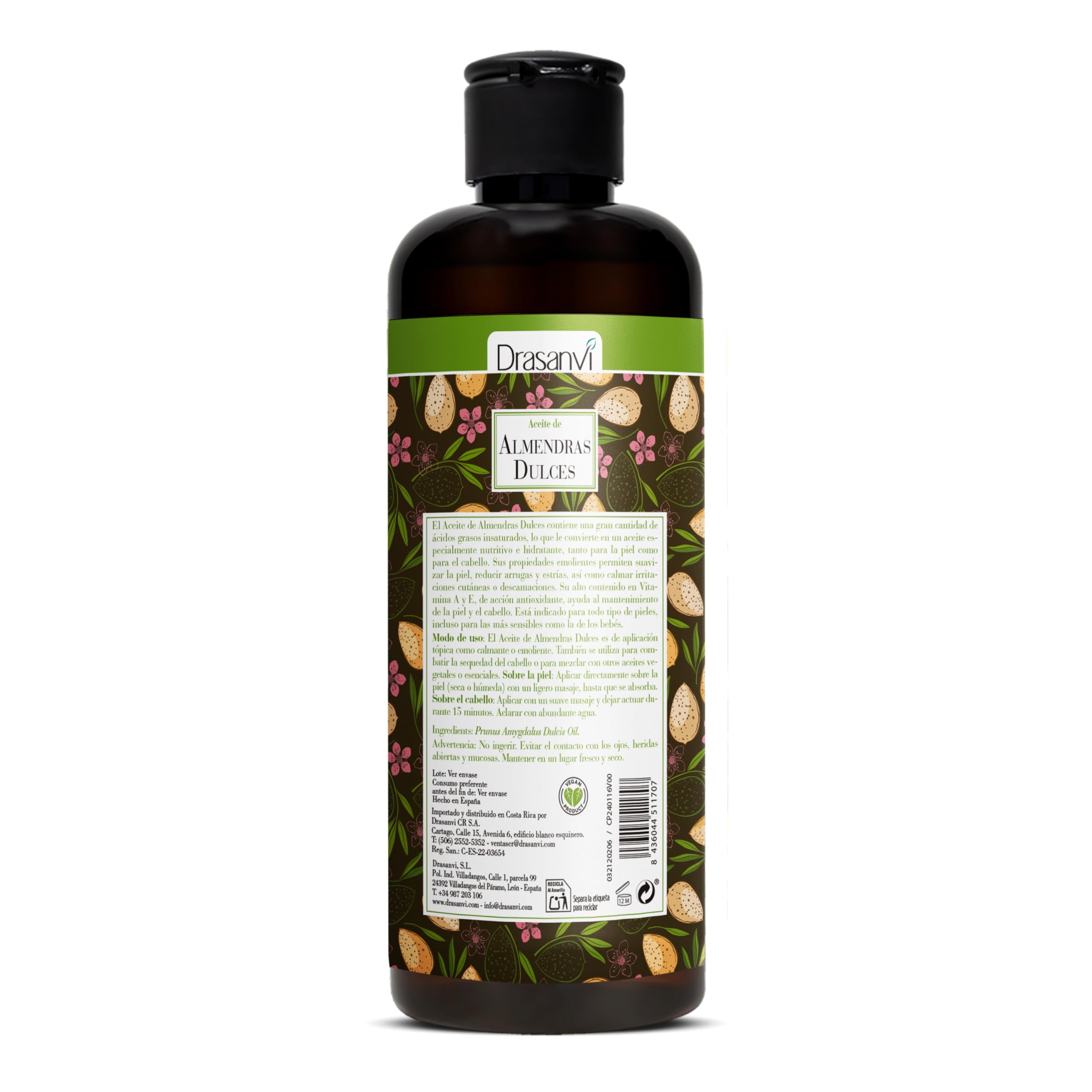 DRASANVI Aceite Almendras produkt do codziennego stosowania 250 ml