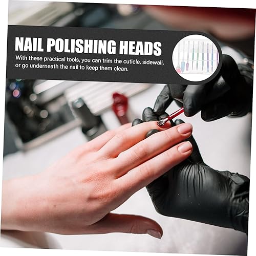 Miniatura 6 de Beavorty 1 Unidades de Pulidor de Uñas Kit de Manicura Rusa Accesorios de Limpieza Limas de Uñas para Uñas Naturales Kit Removedor de Cutícula Bits