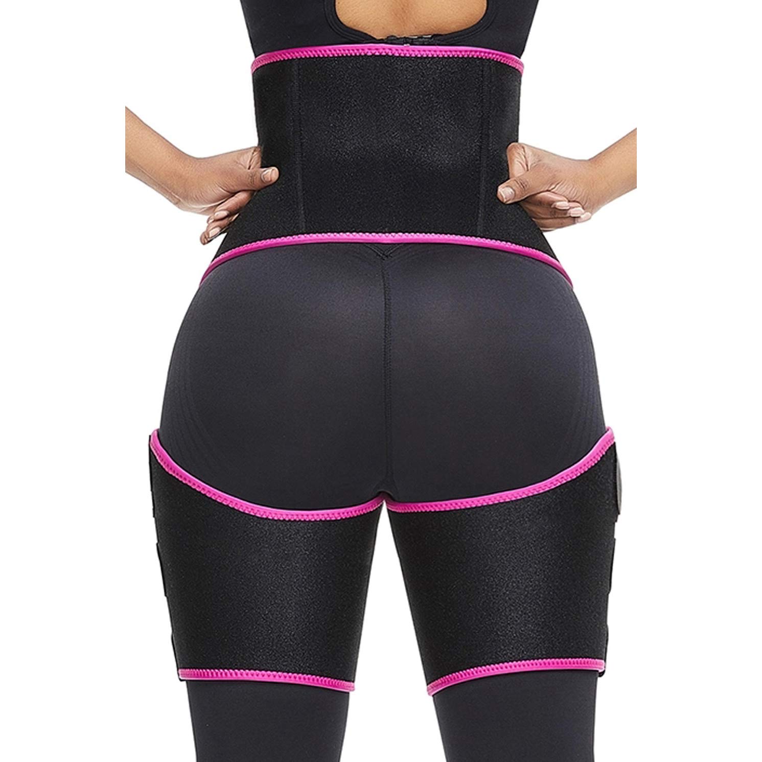 Femme Ceintures Sudation Ceinture d'entraîneur,Ceinture Sport, Ceinture Minceur Body Shaperr, Prévenir Blessure Et Soulager La Douleurpour pour Sport, Gaine,Rose Red,S