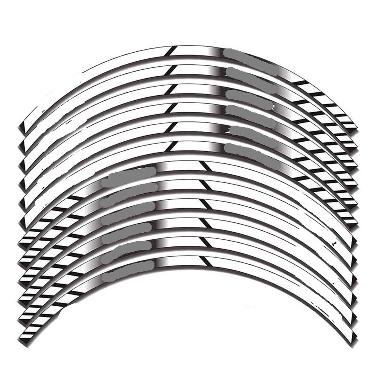 Motorcycle Rim Stickers for Kawasaki ZX-10R ZX10R Cool Reflective Stickers Waterproof for Motorcycle Wheels(004)