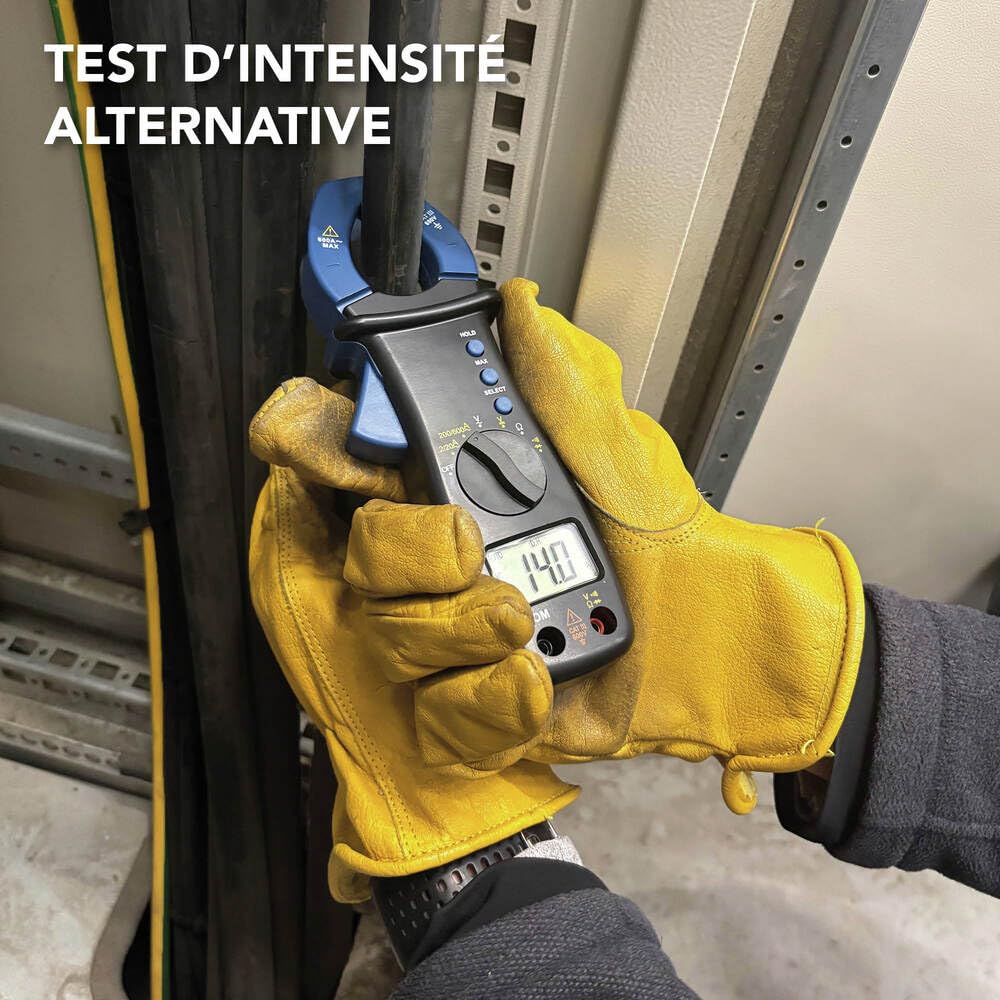 Multimètre à pince ampèremétrique digitale 5 fonctions, 600V, 600A, cat III, garantie 5 ans - Tibelec