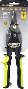 Pro-Grade 31681 10-Inch Aviation Straight Tin Snips