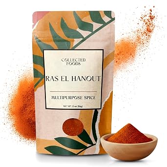 Premium Ras El Hanout Moroccan Spice Blend Authentic Gourmet Seasoning, No Additives or Preservatives Traditional Moroccan Spices for Rich Flavor, Gluten-Free, Non-GMO, 2 oz Pack