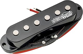 Wilkinson M Series High Output Alnico 5 Strat Single Coil Middle Pickup for Stratocaster Electric Guitar, Black