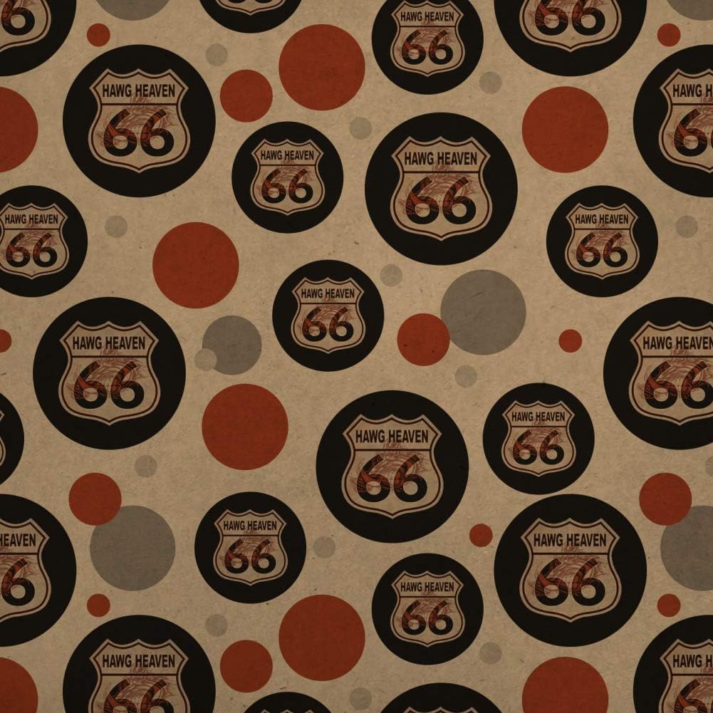 GRAPHICS & MORE Hawg Heaven Route 66 Highway Hog Biker Motorcycle Premium Kraft Gift Wrap Wrapping Paper Roll