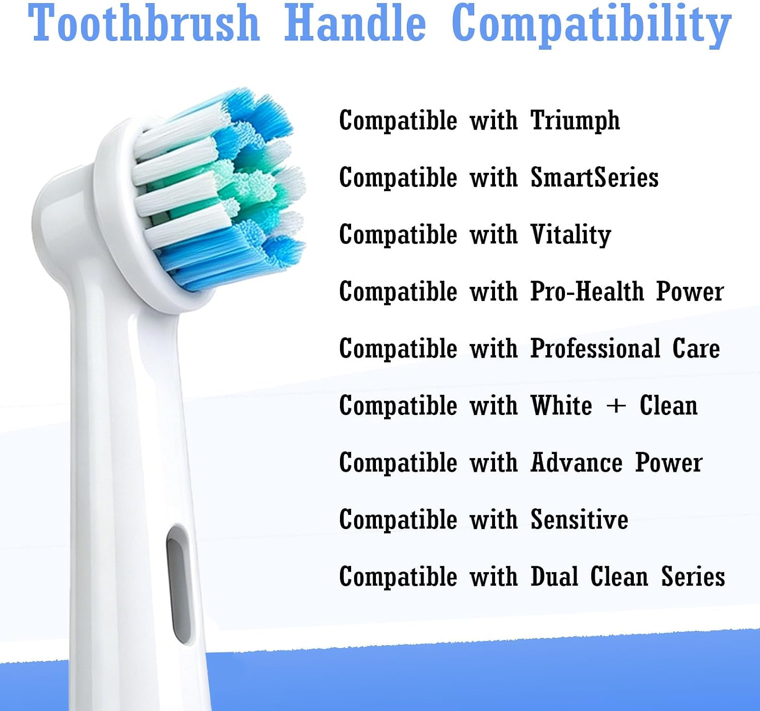 8 Pack Replacement Toothbrush Heads Compatible with Oral-B Electric Toothbrush, Soft Precision Clean Brush Refills for Daily Oral Care (Not for IO Series) image 2