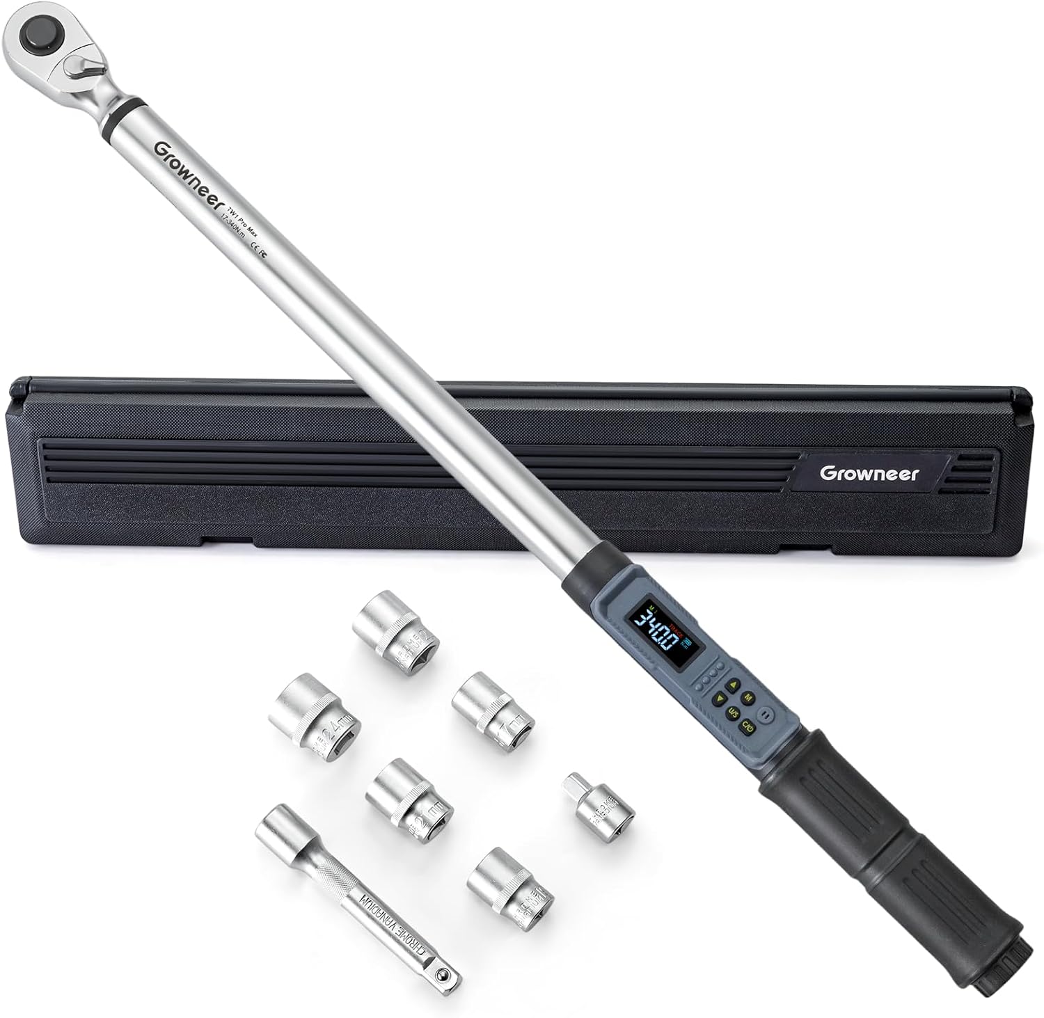 Growneer Digital Torque Wrench 17-340 nm