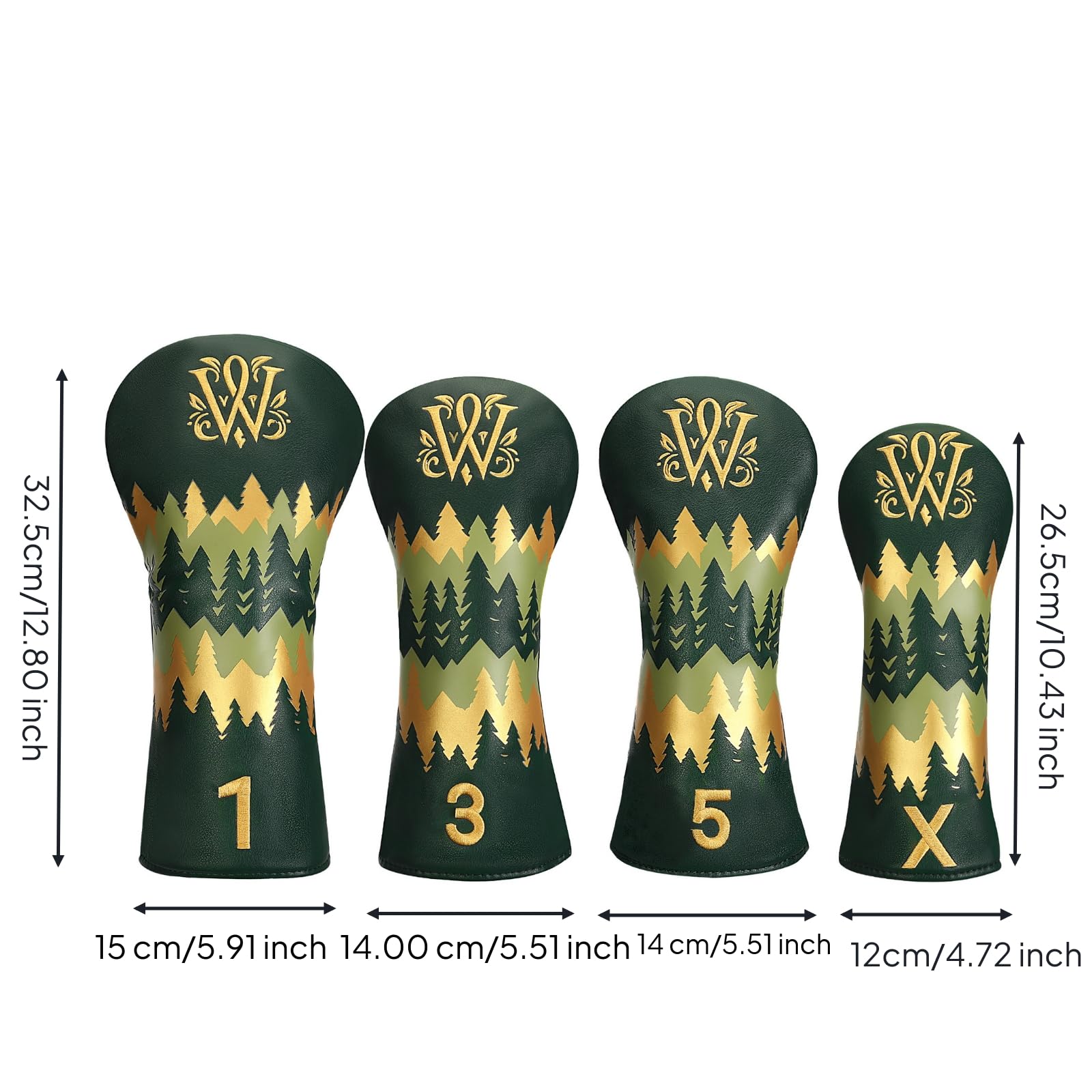 4 Piezas Funda Golf Resistente a Rayones para Golfistas