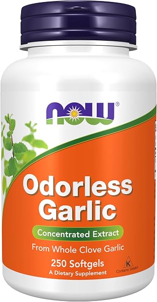 NOW Foods Odorless Garlic Concentrated Extract Softgels