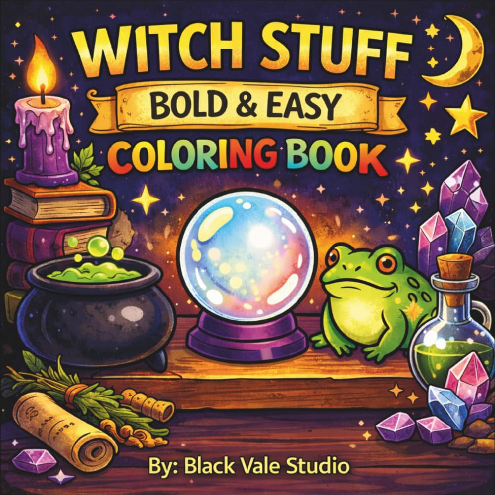 Witch Stuff: Bold & Easy Coloring Book