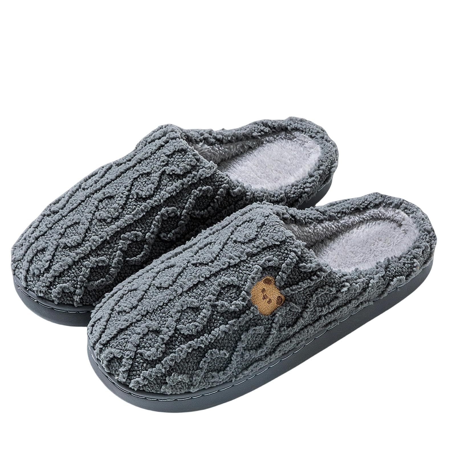Ciabatte Donna Invernali Pantofole di Cotone per Donne Autunno E Inverno Interno Casa Non Slip Coppia di Lana Pantofole per Uomini Inverno-pink-36-37