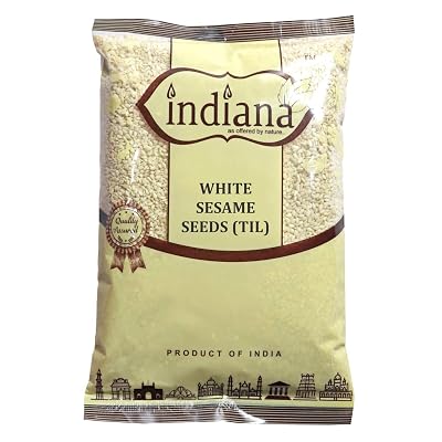 Indiana White Sesame Seeds Till | White Sesame Seeds for eating - 200gm