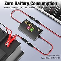 Vista 7 de SOLPERK - Cargador de batería solar de 25 W 12 V, kit de panel solar impermeable con controlador de ahorro de energía para auto, RV, remolque, barco