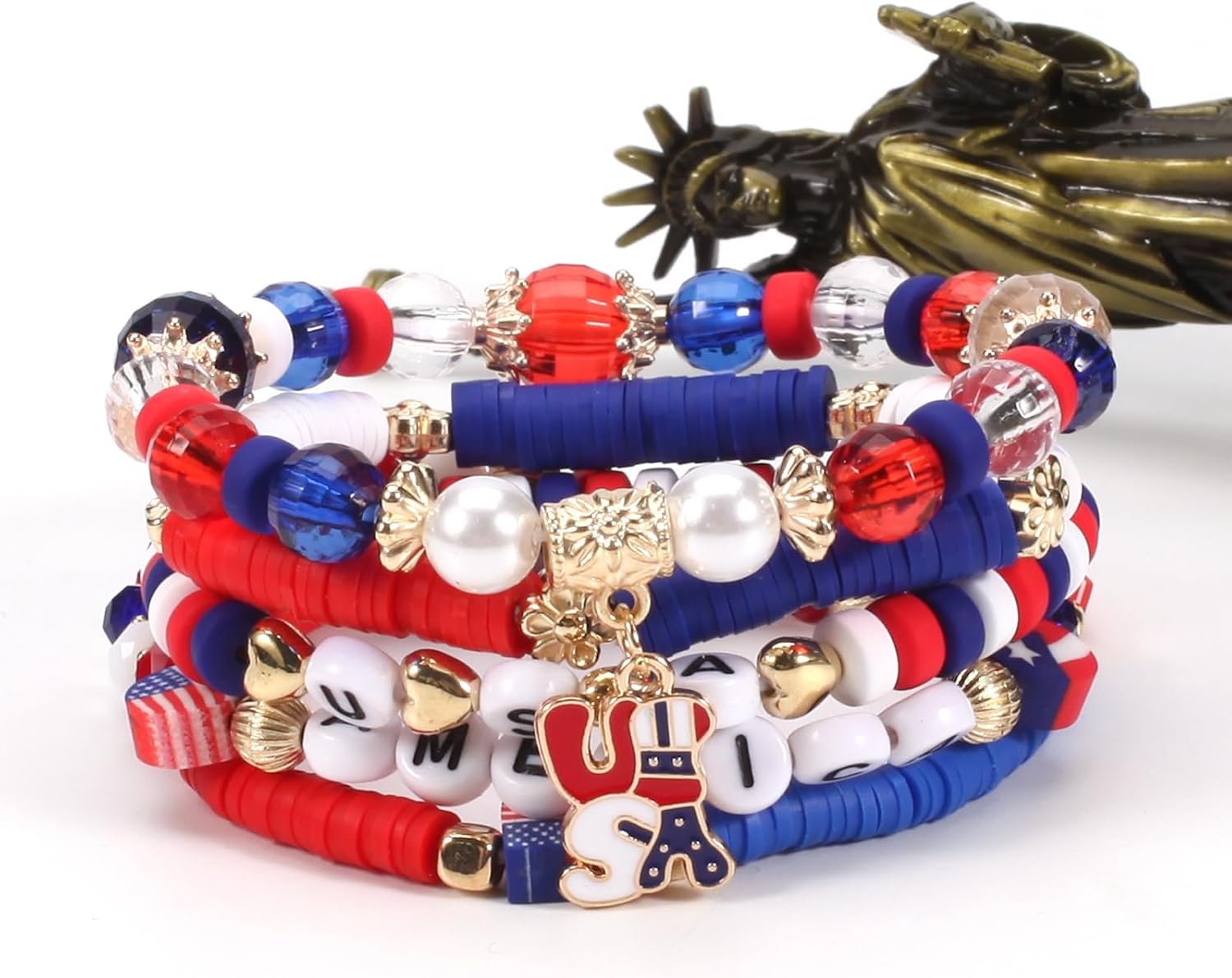 Twinfree Bohemian Bracelets for Women Stretch Multilayer Colorful Beads Bracelet with Charm Jewelry - Image 6