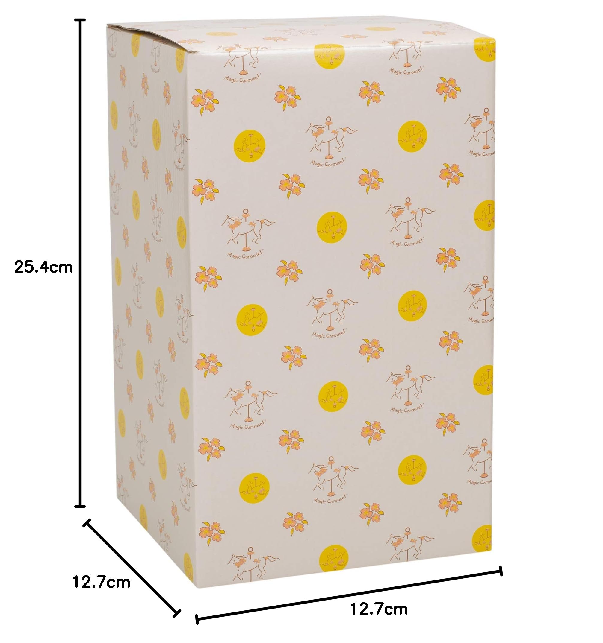 Elanze Designs Pozłacane złote konie muzyczna karuzela 25 cm obrotowa figurka gra melodia karuzela walc