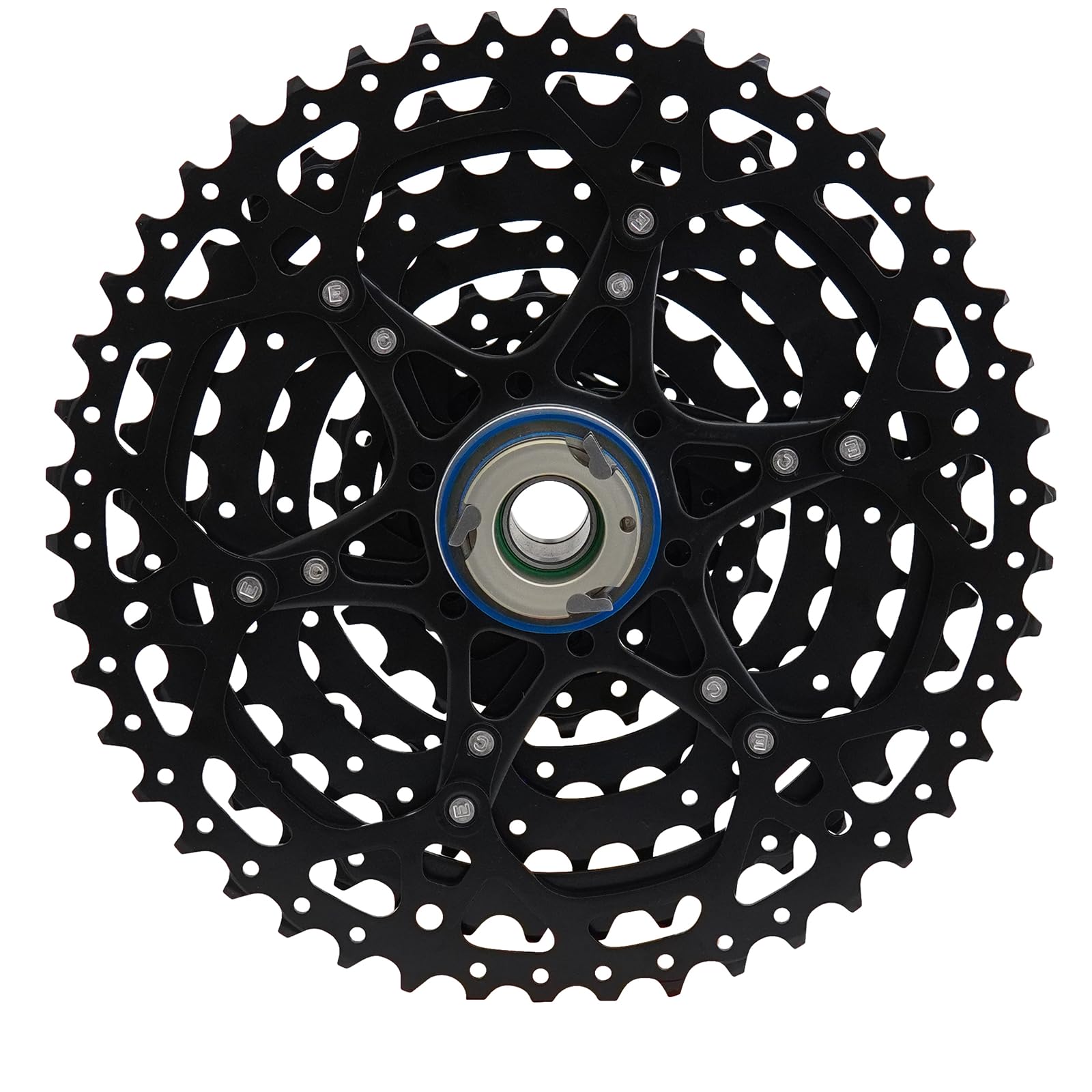 Box Three Prime 9 Cassette de vélo Compatible avec moyeux HG Standard 9/10/11 Vitesses pour VTT, Cassette légère pour vélo VTT