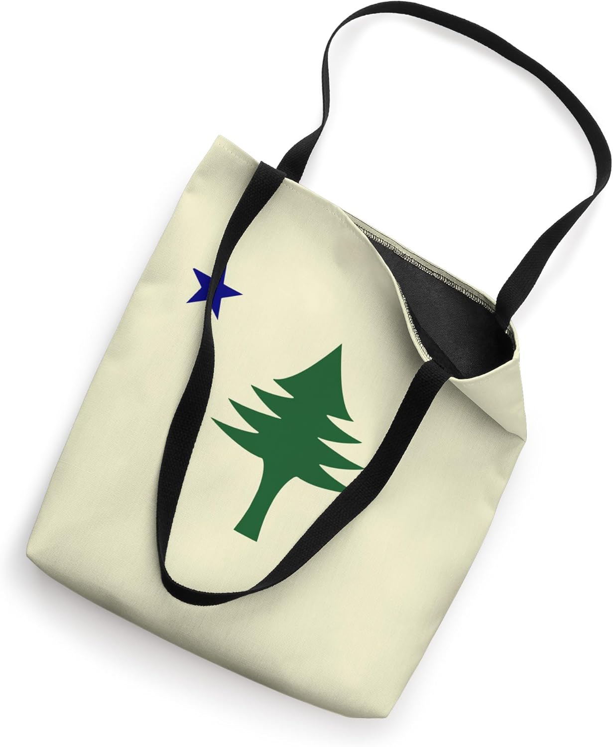 Old Maine State Flag 1901 Pine Tree Star Tote Bag