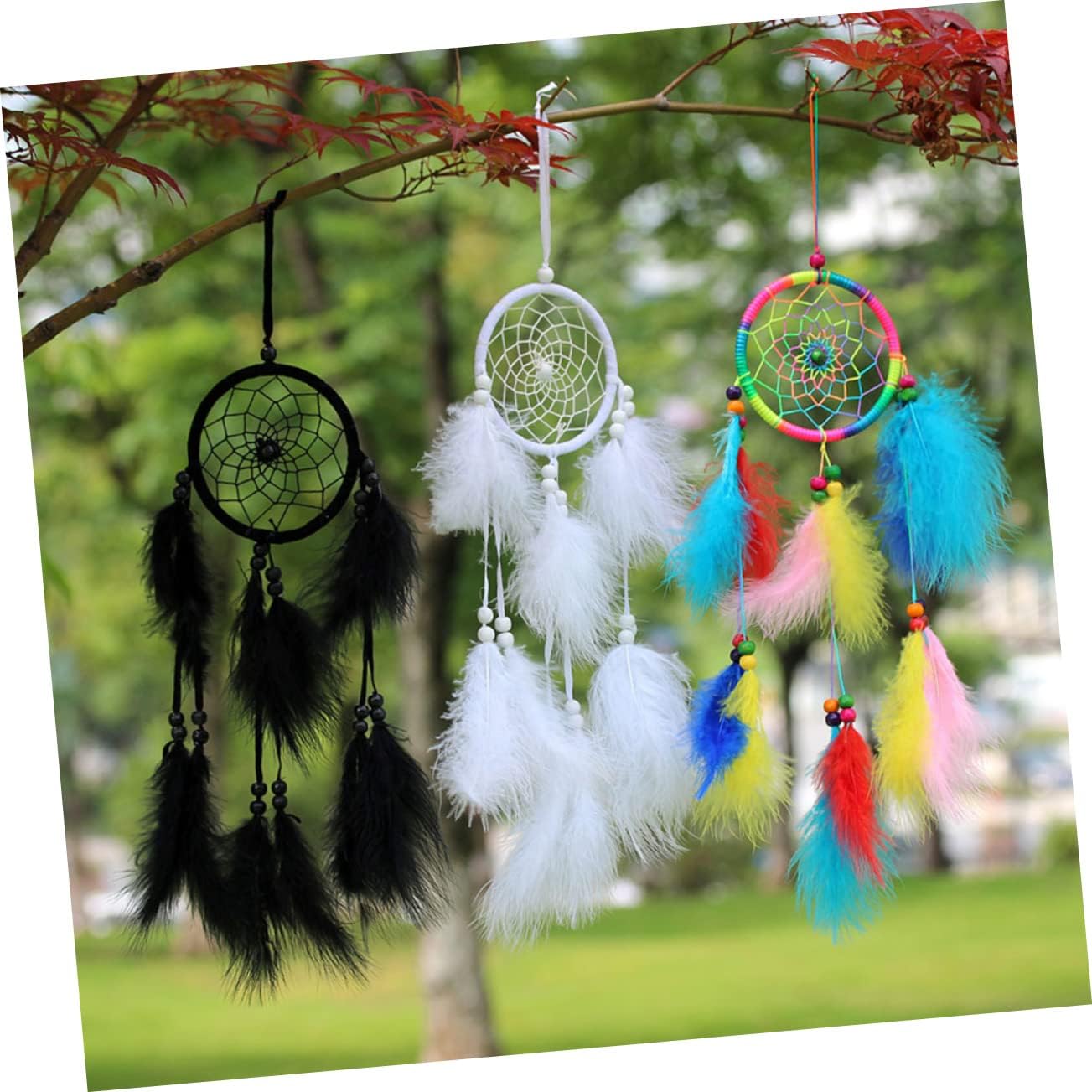 Veemoon 10pcs Dreamcatcher Plastic Circles Round Hoops for Boys and Girls Crafts Creative Decoration Materials for and Wall Hangings