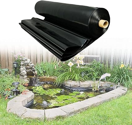 Image MMCUBE Koi Pond Liner HDPE Gardens Pools Membrane UV Resistant Pond Liners for Small Ponds, Fish Ponds, Streams Fountains, Water Garden, Koi Ponds (Color : 0.12MM Thick, Size : 15x15m/49x49ft) Image MMCUBE Koi Pond Liner HDPE Gardens Pools Membrane UV Resistant Pond Liners for Small Ponds, Fish Ponds, Streams Fountains, Water Garden, Koi Ponds (Color : 0.12MM Thick, Size : 15x15m/49x49ft)