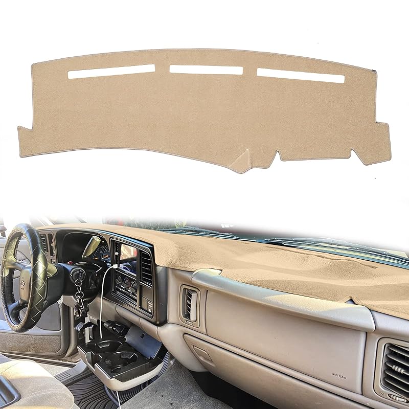 Capa para Painel HanLanKa em Carpete Bege para Chevrolet Silverado, Avalanche, Tahoe, Suburban, GMC Sierra e Yukon 1999–2007