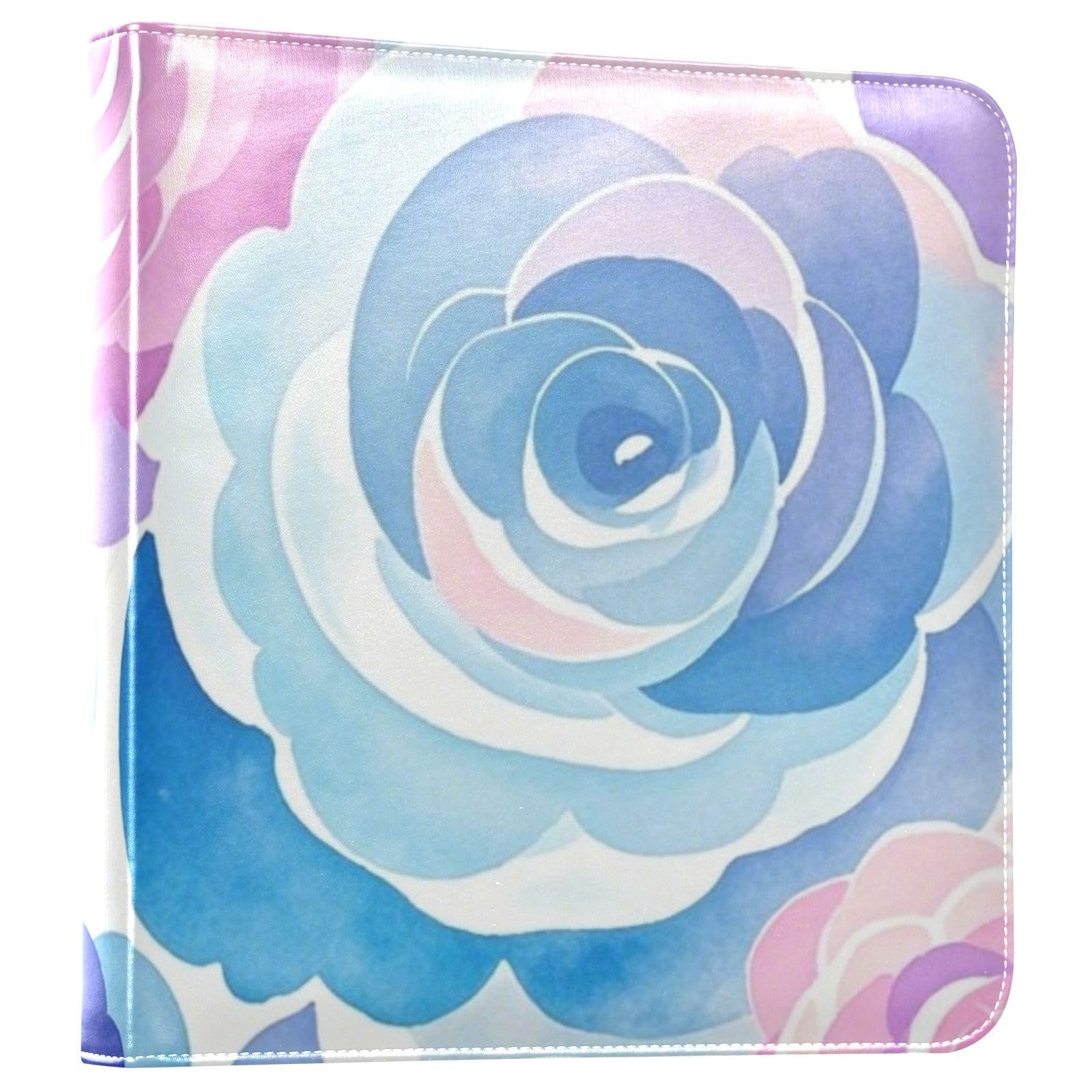 Photo Album 4x6, 5x7,6x8,Artificial Leather Photo Albums with 20 Detachable Sheets Rose Design for Family Wedding,Multi 13