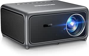 GooDee 4K Smart Projector with WiFi & Bluetooth - 3000 ANSI UHD, ToF Auto Focus, Keystone, MEMC, Dolby Audio, Streaming Apps