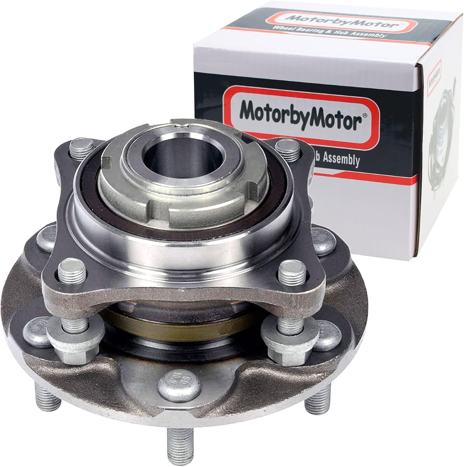 515024 Front Wheel Bearing Hub Assembly 4WD for Chevy Tahoe K1500 K2500 Suburban, GMC Yukon K1500 K2500 Suburban (Old Body Style Only), Cadillac Escalade Hub Bearing 6 Lugs w/ABS 4x4