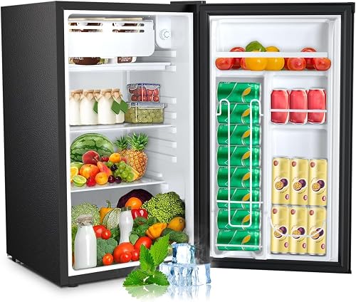 COWSAR 58090RRE0- 3.2 cu ft Compact Freezer Black