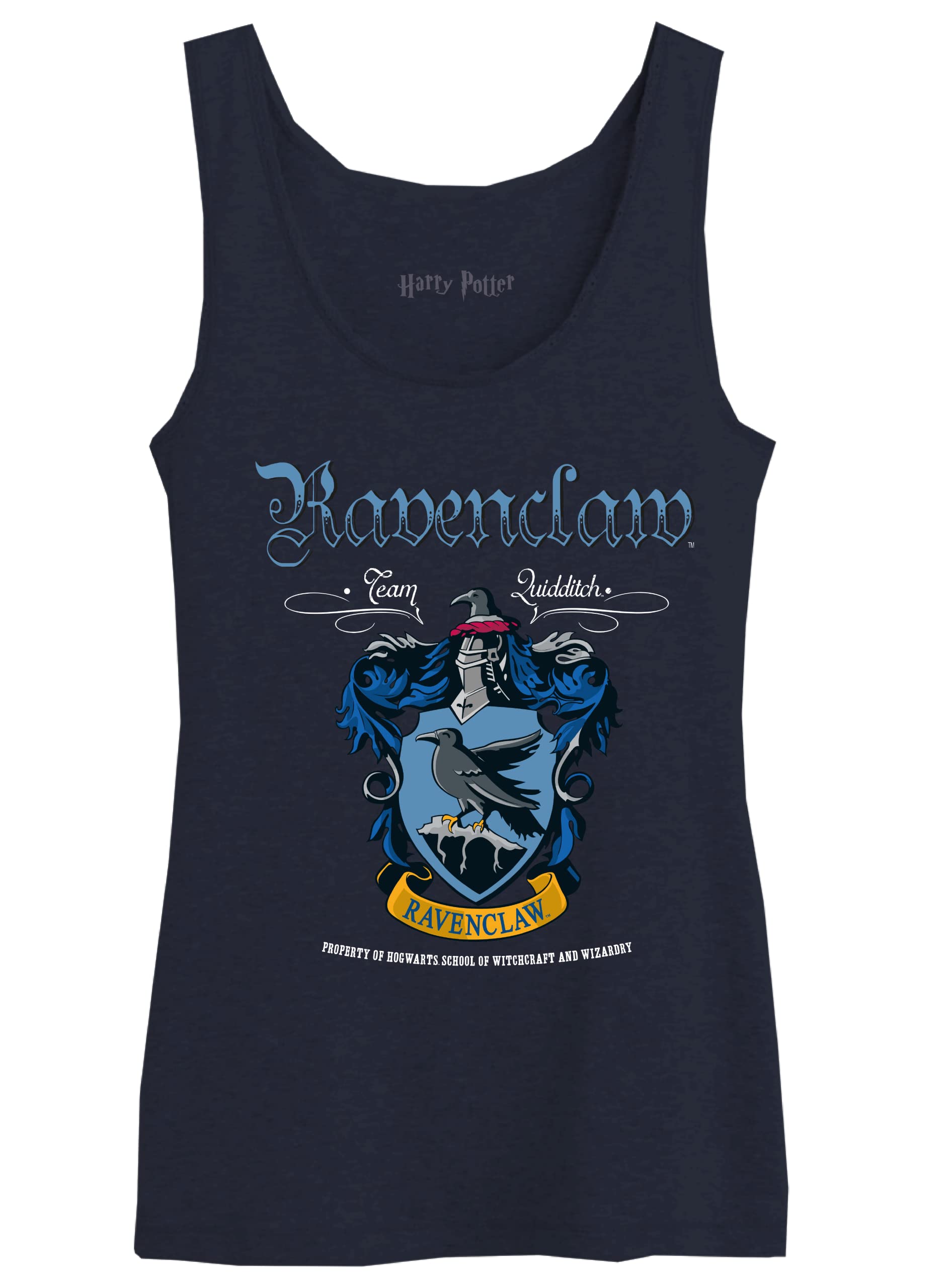 Harry Potter Women's Tank Top, Navy Blue, L