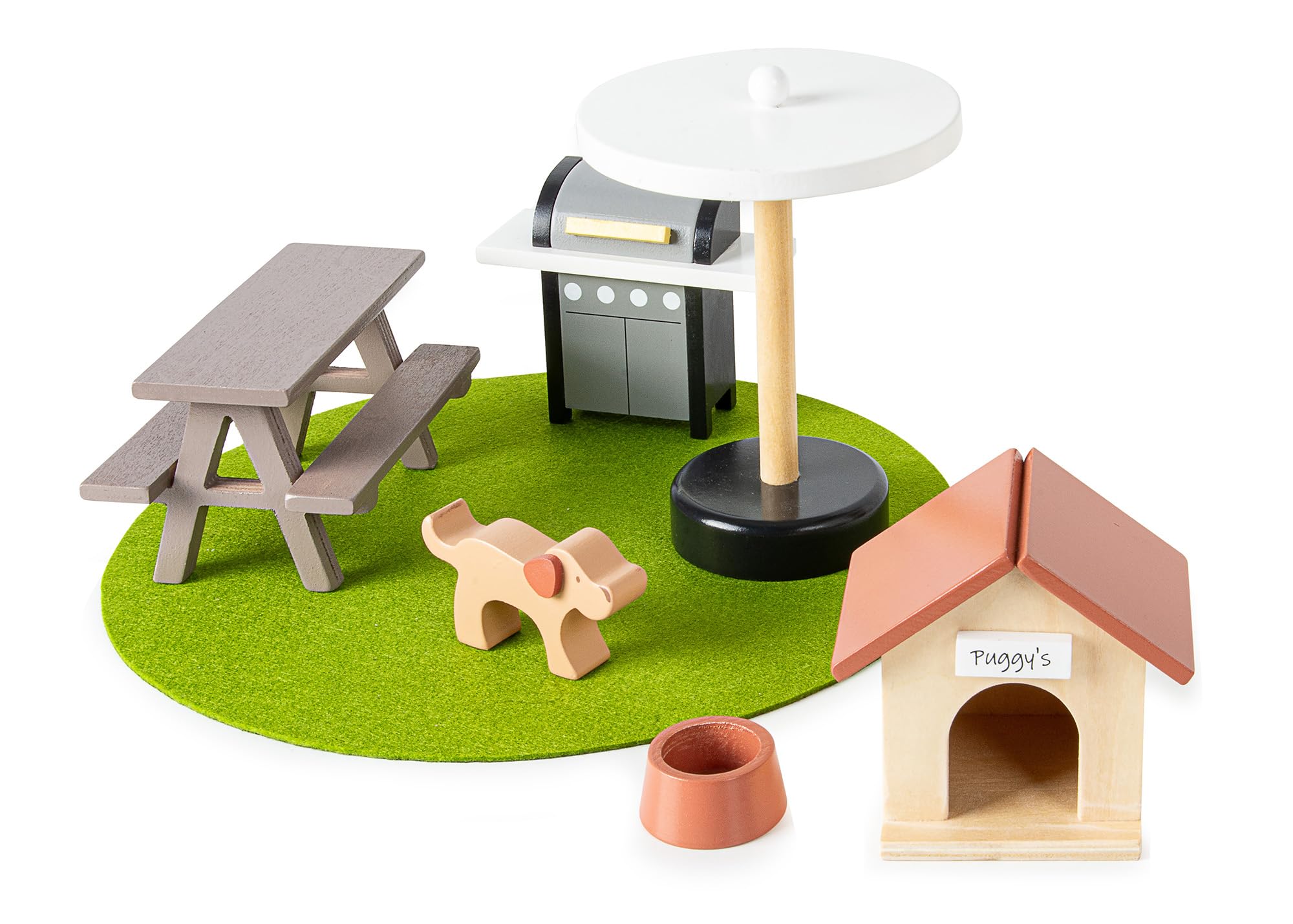 Leomark Appartamento, Moderna Casa delle bambole in legno, in stile LOFT con persiane e terrazza, Con arredamento e tanti accessori, Dimensioni: 80x30x63 cm.