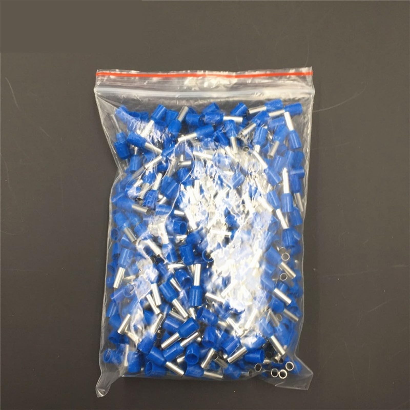 1000 morsetti isolanti per tubi E1510, 1,5 mm2, 16 AWG, cavo isolante, crimpatura E, nero, giallo, blu, rosso (colore: nero)