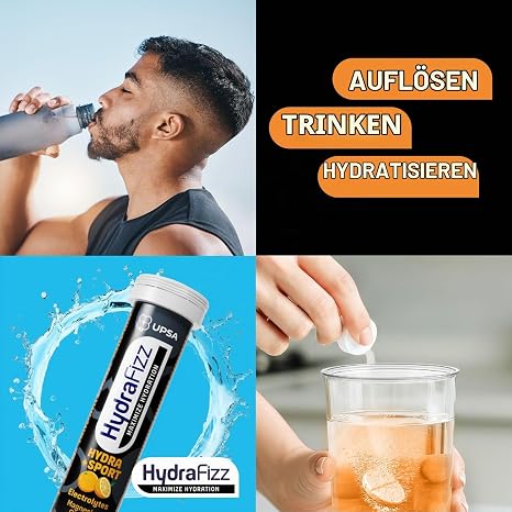 UPSA HydraFizz Sport Electrolytes and BCAA 16 Effervescent Tablets