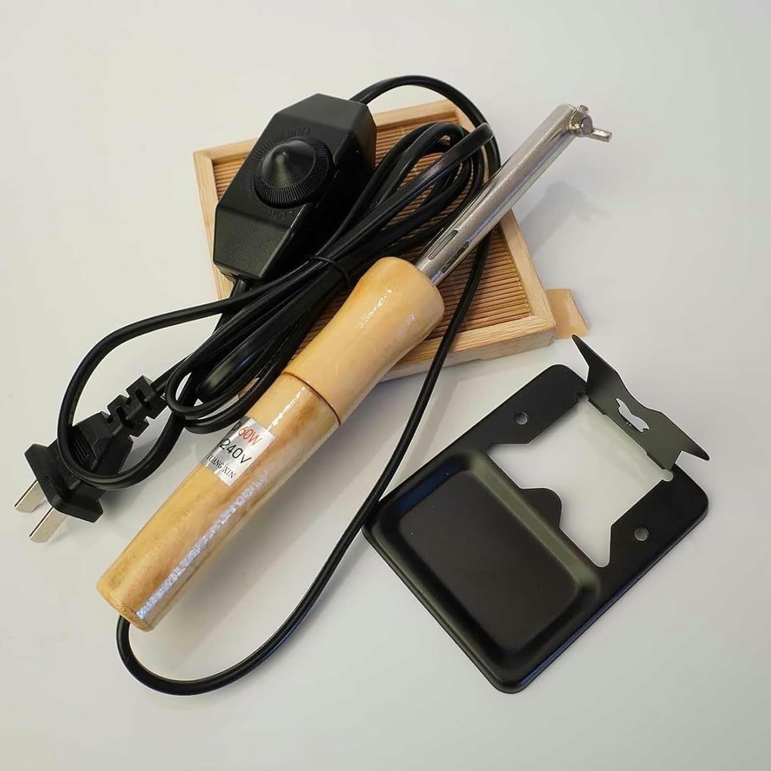 Electric Fabric Flower Maker, with 18 Ironing Heads Artificial Flower Ironing Machine, Heated Handle - DIY Cloth Fabric Flower Making Tools