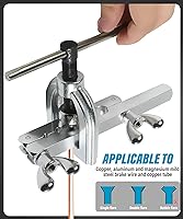 Vista 3 de Kit de línea de freno YAKEFLY de 25 pies x 3/16 pulgadas con revestimiento de cobre, con 16 accesorios y 4 uniones de accesorios de línea de freno