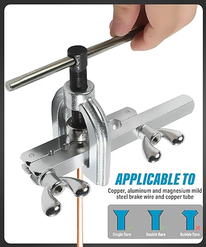 Miniatura 3 de YAKEFLY Kit de línea de freno con revestimiento de cobre 316 de 25 pies con 16 accesorios y 4 uniones de línea de freno, kit de herramientas de