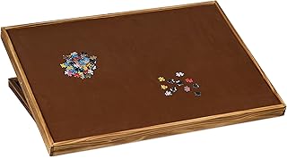 Comprar Relaxdays Tablero de Puzle, Mesa de Rompecabezas Altura Ajustable, para 1000 y 1500 Piezas, Reversible, Madera, Natural