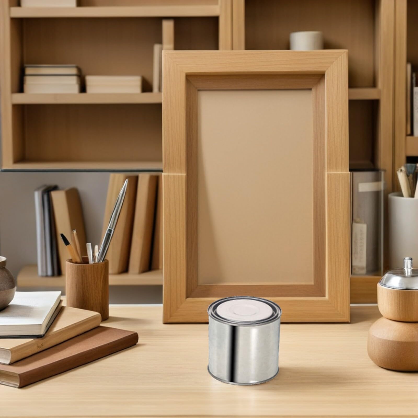 HOMSFOU 5pezzi Barattoli Vernice Vuoti Con Coperchio Contenitore Per Conservazione Vernice Pigmento Pratici Barattoli Tondi Per Inchiostro e Pittura Capacità