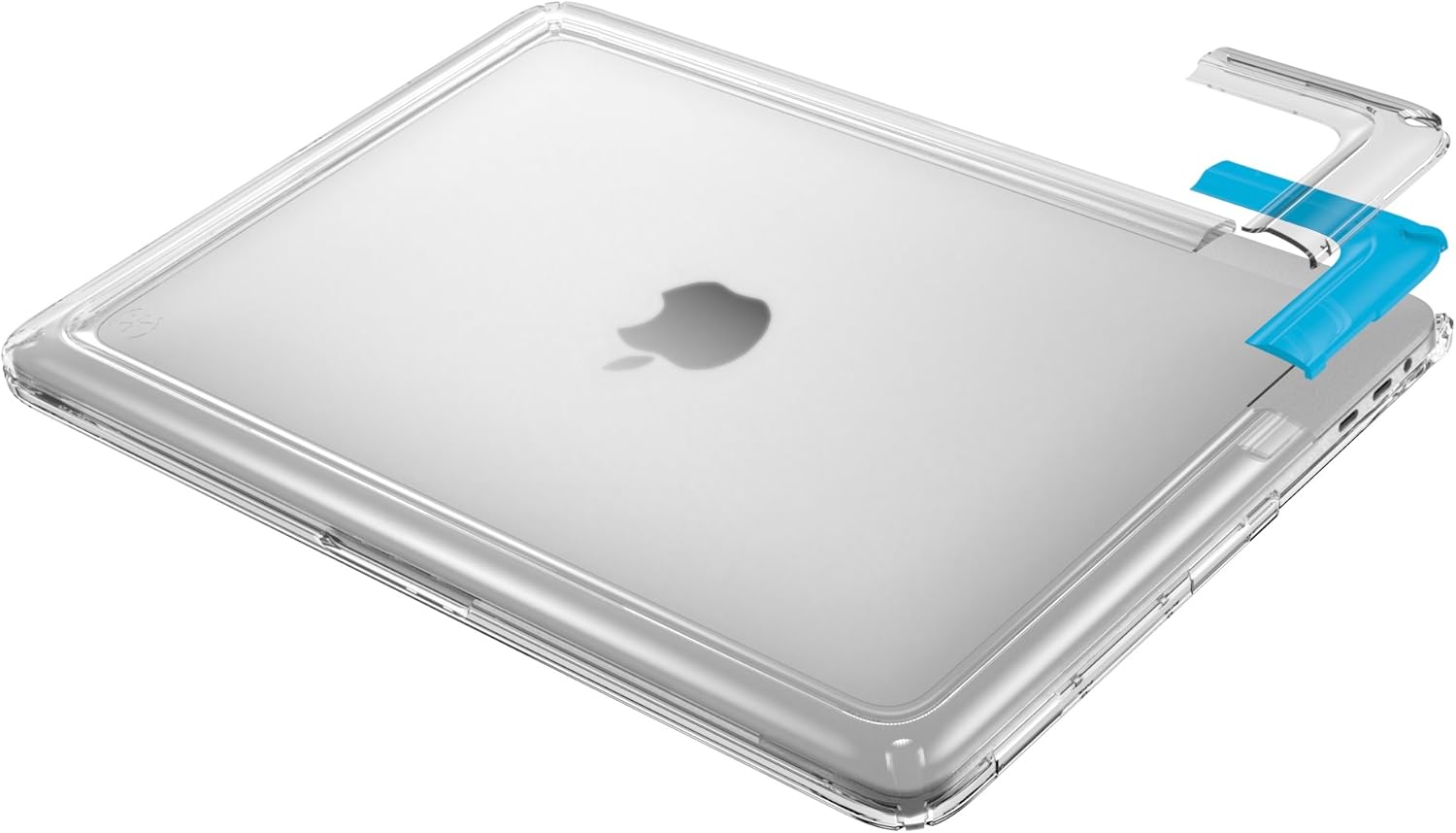 Speck 13" Macbook Pro w/without Touch Bar Presidio Clear Case, IMPACTIUM 4-Foot Drop Protected Macbook Case that Resists UV Yellowing with On-The-Go Protection, Clear