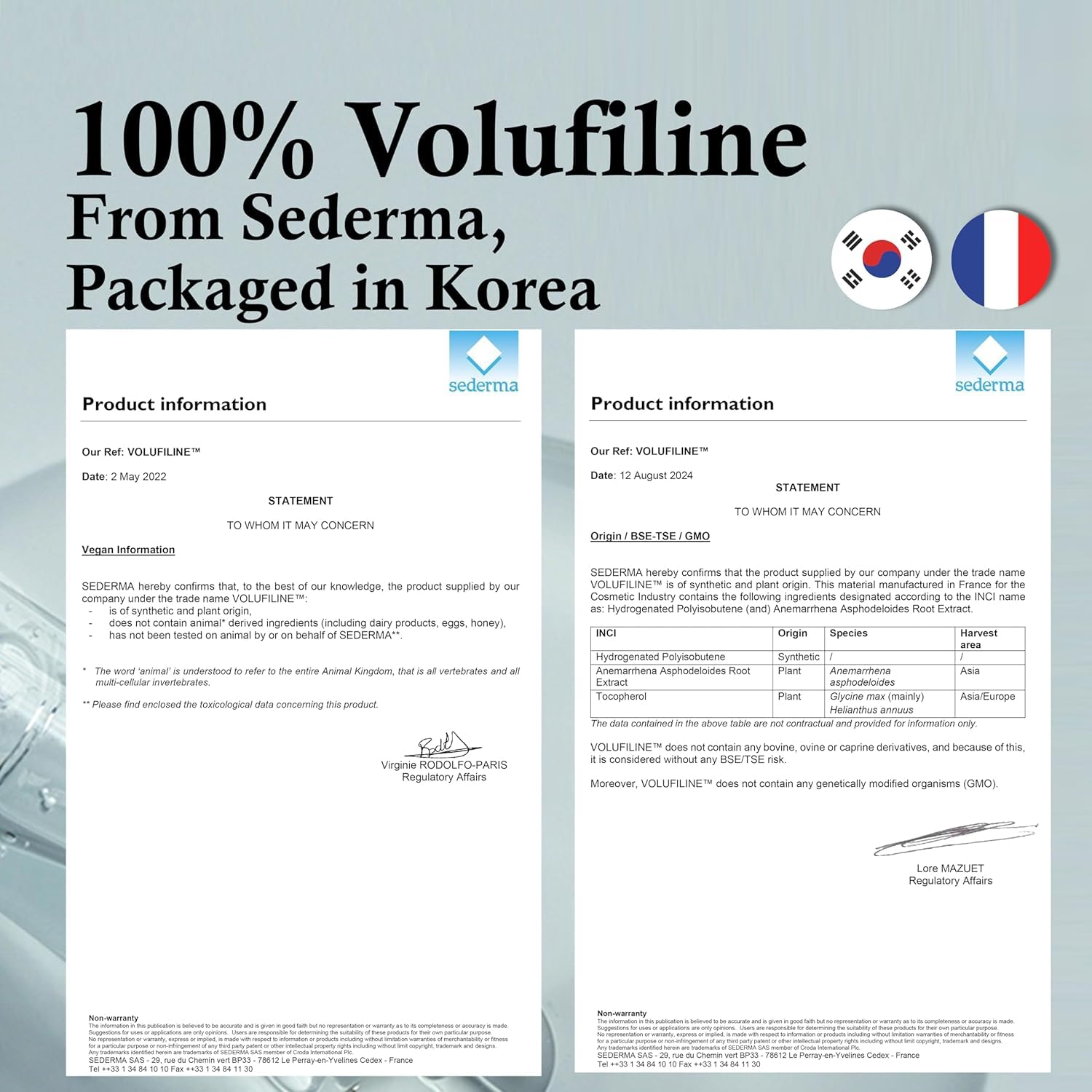 100% Pure Volufiline Concentrate & Advanced Retinol Pro Serum 0.5 - Firming Anti-Wrinkle and Radiance-Boosting w/Centella Asiatica Niacinamide Hyaluronic Acid for Mature Skin Korean Skincare