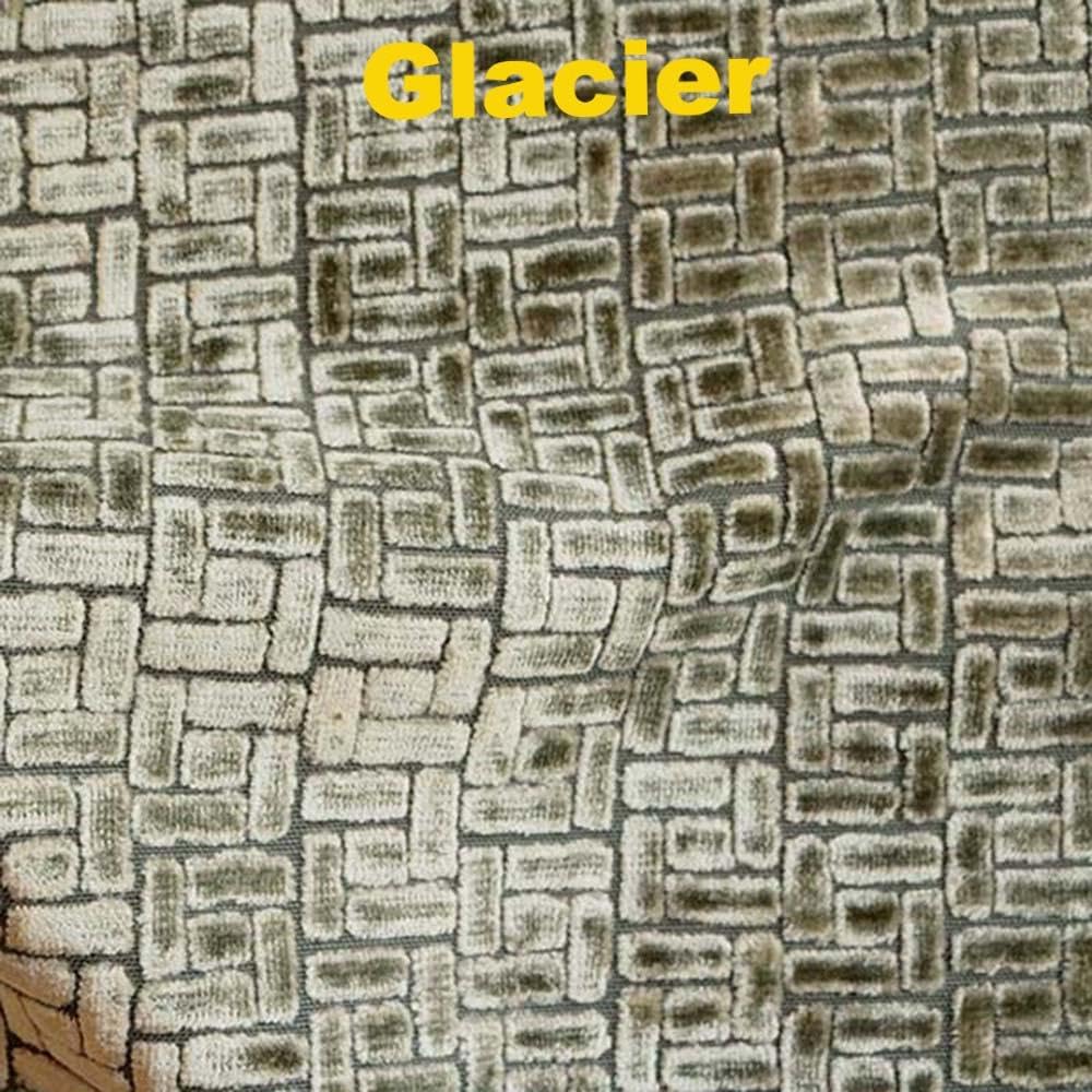 TOP FABRIC, Westfield, Geometric Pattern Burnout Velvet Upholstery Fabric by The Yard Golden