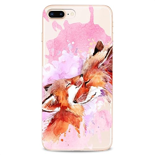 Miniatura 6 de Funda de TPU compatible con iPhone 16 15 14 13 12 11 Pro Max Plus Mini Xs Xr X 8+ 7 6 5 SE acuarela zorros estampado lindo de animales del bosque
