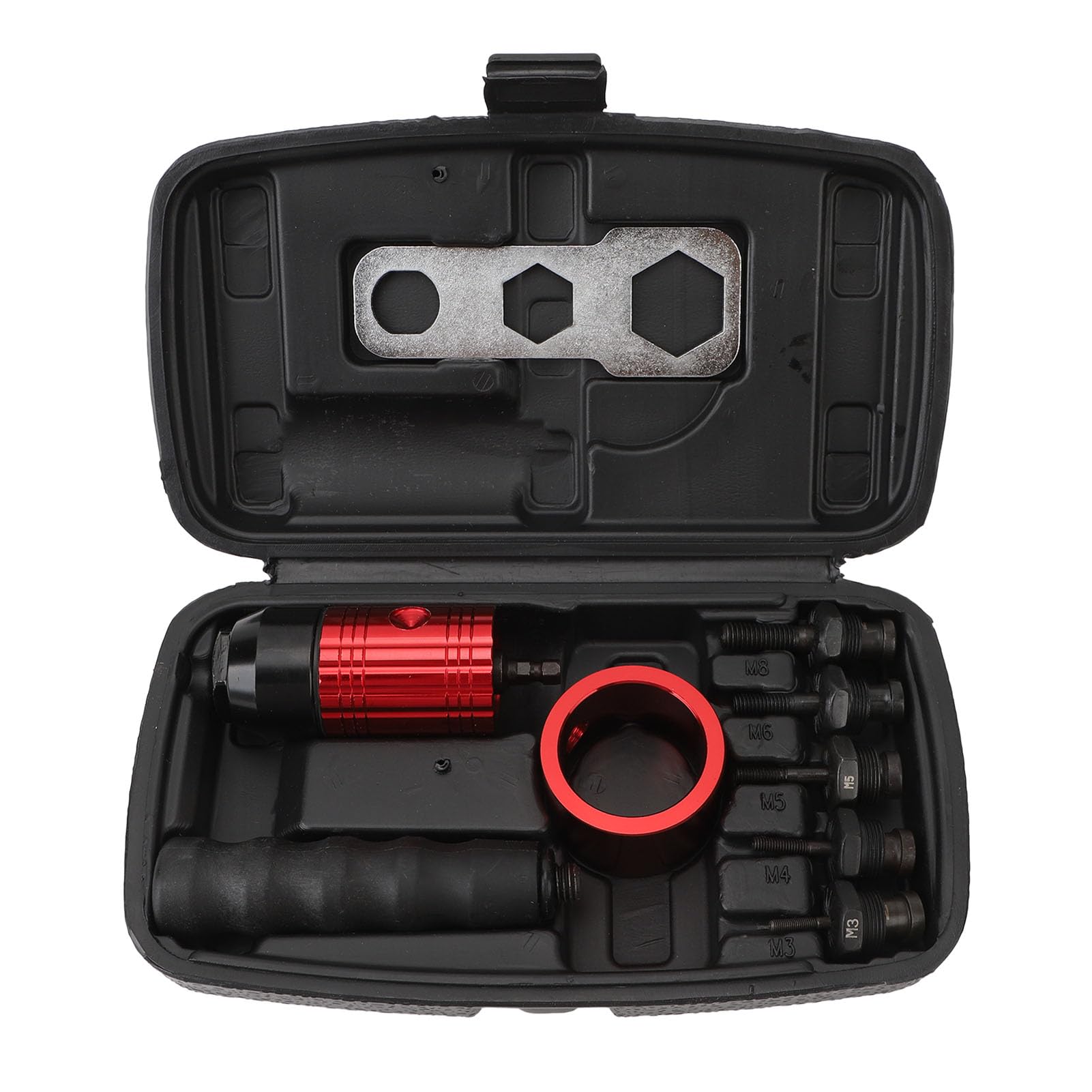 Adapter do Nitonakrętek, Adapter do Nitownic Elektrycznych do Wiertarek Akumulatorowych, Zestaw Adapterów do Nitonakrętek z 5 Trzpieniami, Adapter do Nitownic Elektrycznych do