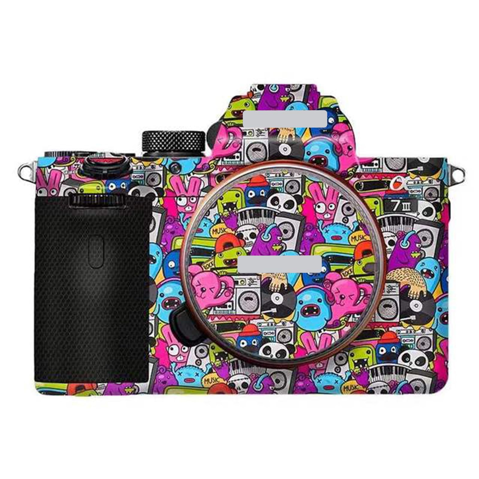 Autocollant pour Sony A7III A7M3 A7R III rouge graffiti de protection anti-rayures